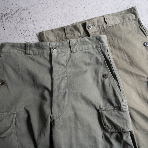 1960-80s French military M64 cargo pants -2