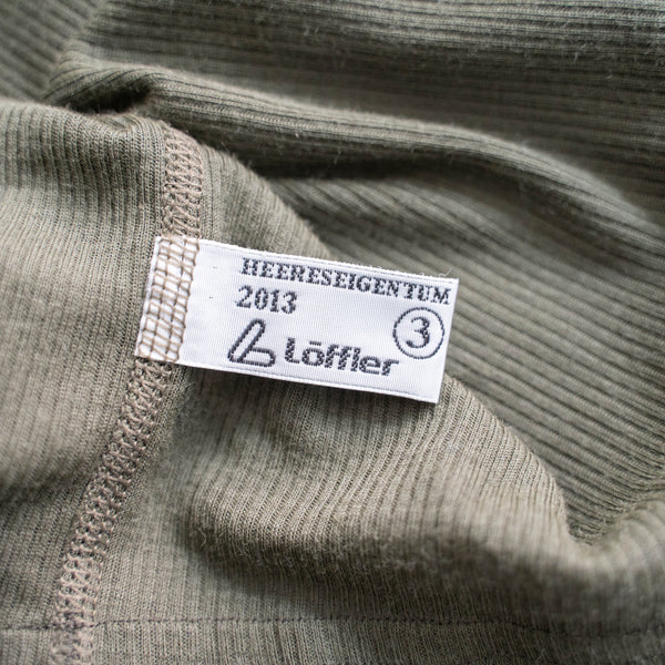 2010s Austrian military khaki color training short sleeve shirt