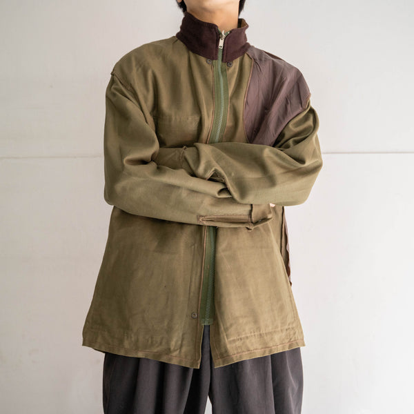 1980s dark olive zip up hunting jacket 'mint condition'