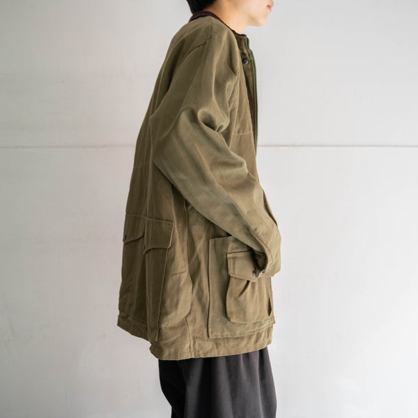 1980s dark olive zip up hunting jacket 'mint condition'