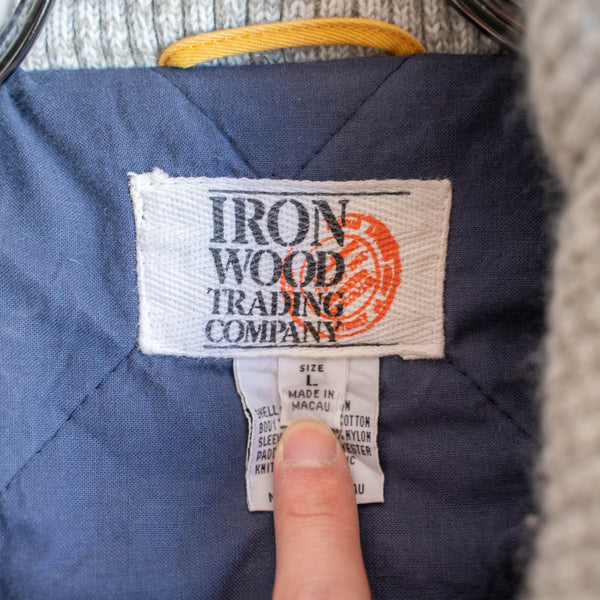 1990s yellow bomber jacket with elbow patch