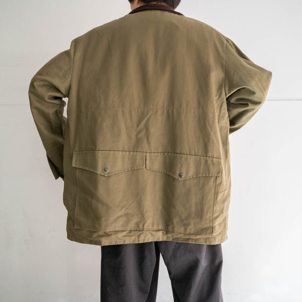 1980s dark olive zip up hunting jacket 'mint condition'