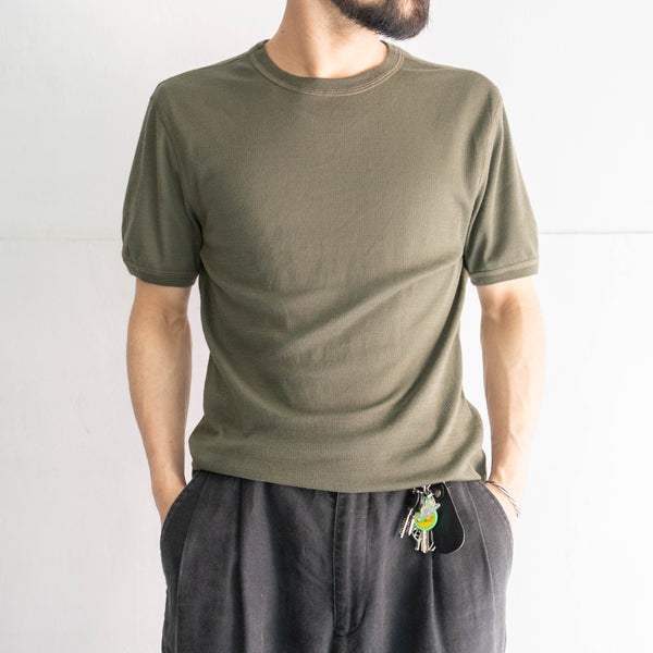 2010s Austrian military khaki color training short sleeve shirt