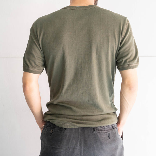 2010s Austrian military khaki color training short sleeve shirt