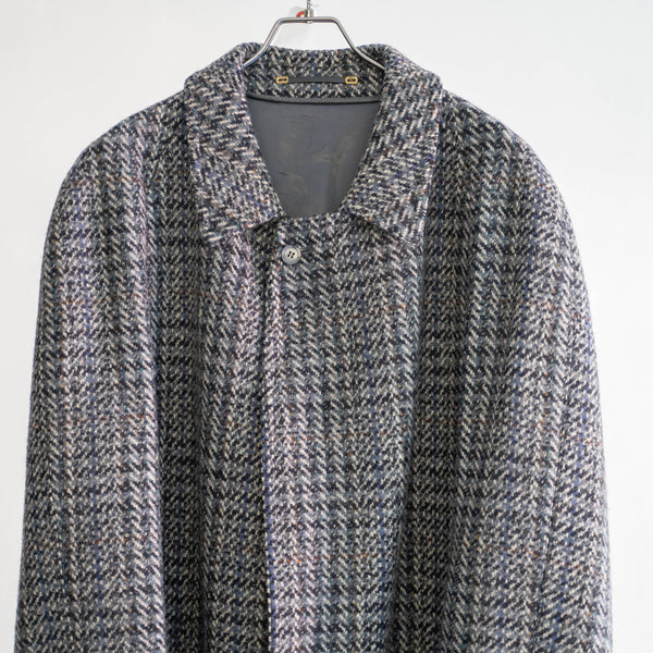 1970-80s France blue based tweed coat 'mint condition'