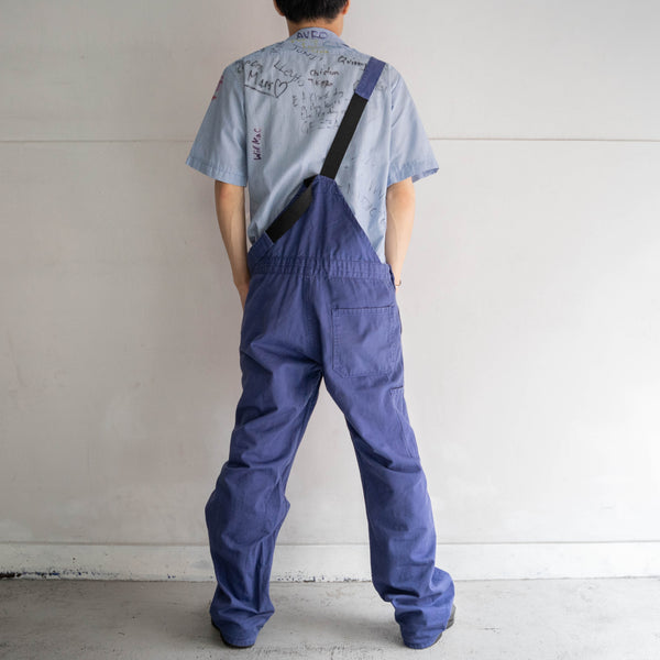 1980-90s Europe blue work overall