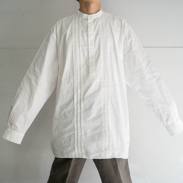 1990s Europe white cotton 100 smock shirt