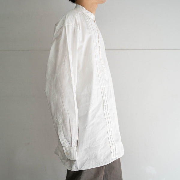1990s Europe white cotton 100 smock shirt