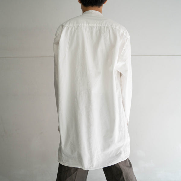 1990s Europe white cotton 100 smock shirt