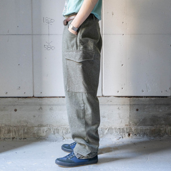 1940s Swedish military M39 wool cargo pants 'dead stock'