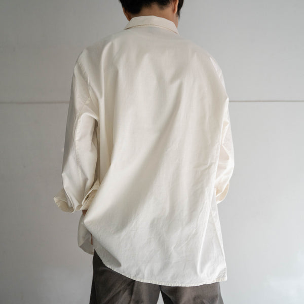 1990s Europe ivory cotton 100 tyrolean l/s shirt -3