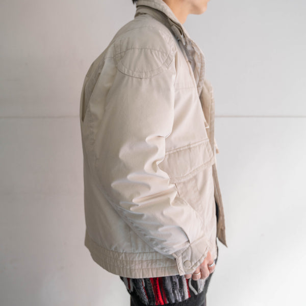 1980-90s ivory short length puffed jacket