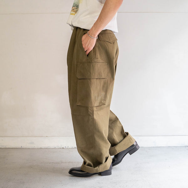 around 1950s French military M47 cargo pants -early type- 'dead stock'