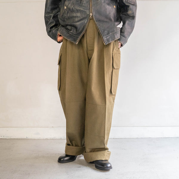 around 1950s French military M47 cargo pants -early type- 'dead stock'