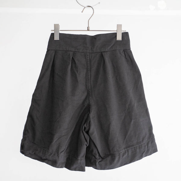 1960-70s Italian military gurkha shorts ’dead stock' -black dyed-