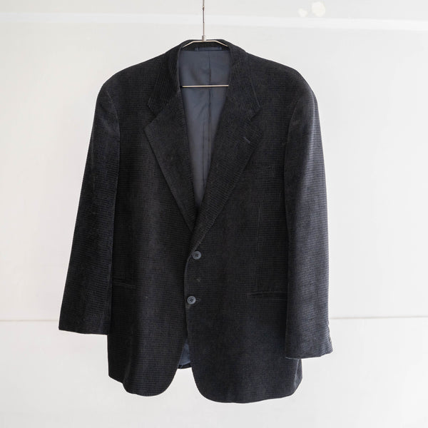 around 1990s japan vintage black waffle tailored jacket