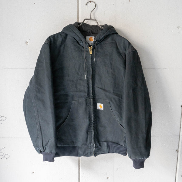 1990s 'Carhartt' black color active parka -made in USA-