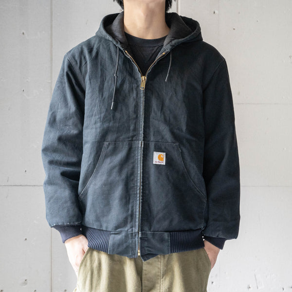 1990s 'Carhartt' black color active parka -made in USA-