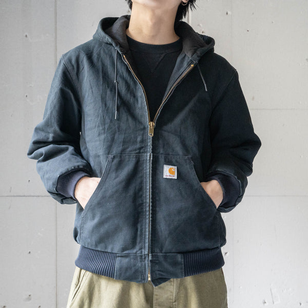 1990s 'Carhartt' black color active parka -made in USA-