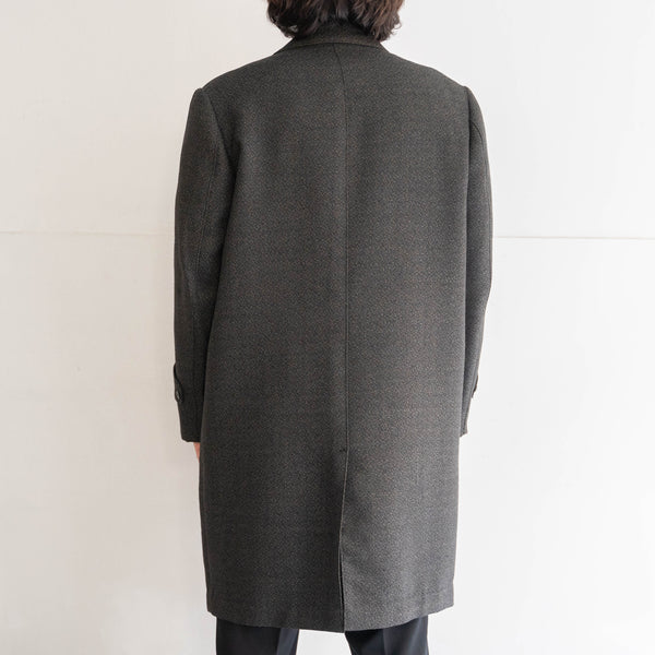 around 1970s Japan vintage mix color wool coat 'three piece sleeve'