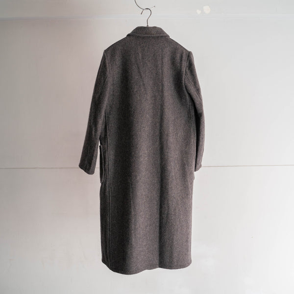 1950-60s Bulgarian military light gray wool coat 'dead stock'