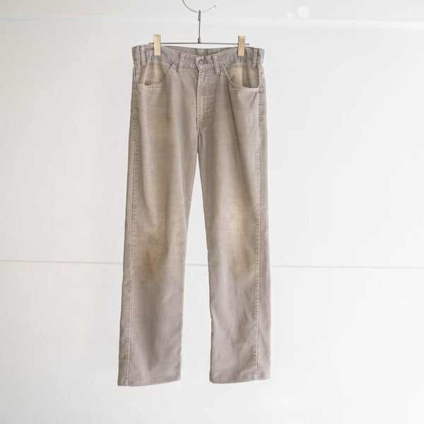 around 1980s 'Levis' gray color corduroy pants 'good fade'