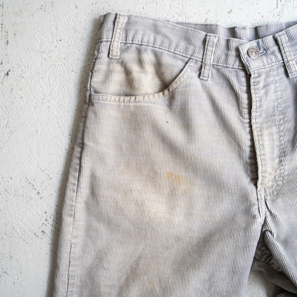 around 1980s 'Levis' gray color corduroy pants 'good fade'