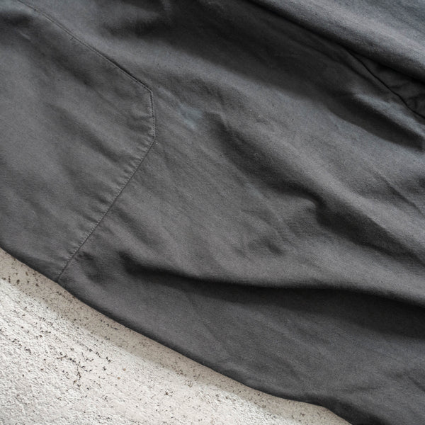 1980-90s Czech military cotton herringbone easy pants -with draw cord- "over dyed"