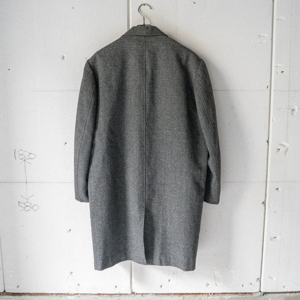 1970-80s Japan vintage black × white wool coat