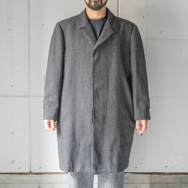 1970-80s Japan vintage black × white wool coat