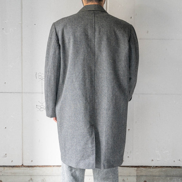 1970-80s Japan vintage black × white wool coat