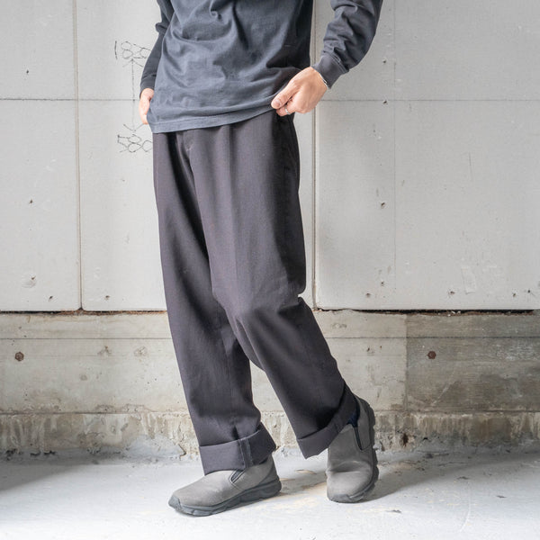 1990-00s British military black color No.3 dress pants