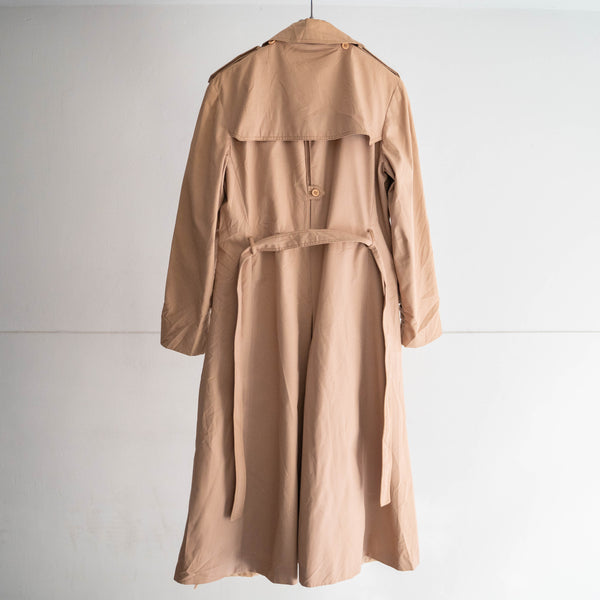 around 1980s Poland pink beige color trench coat -good details-