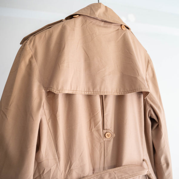 around 1980s Poland pink beige color trench coat -good details-