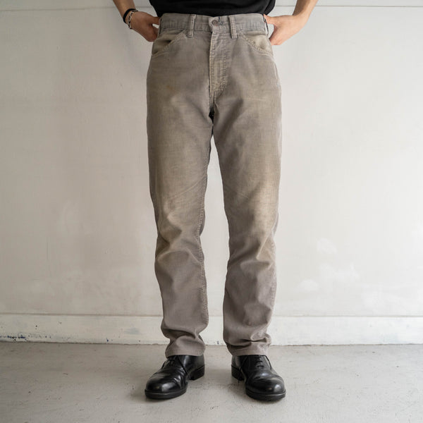 around 1980s 'Levis' gray color corduroy pants 'good fade'