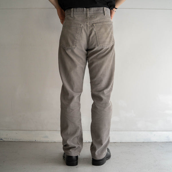 around 1980s 'Levis' gray color corduroy pants 'good fade'