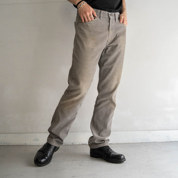 around 1980s 'Levis' gray color corduroy pants 'good fade'