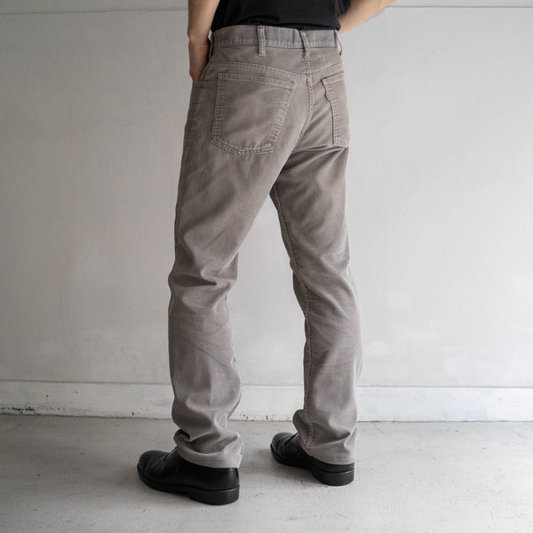 around 1980s 'Levis' gray color corduroy pants 'good fade'