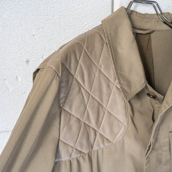 1970-80s Europe light brown color hunting jacket -light weight-　