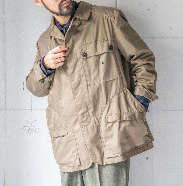 1970-80s Europe light brown color hunting jacket -light weight-　