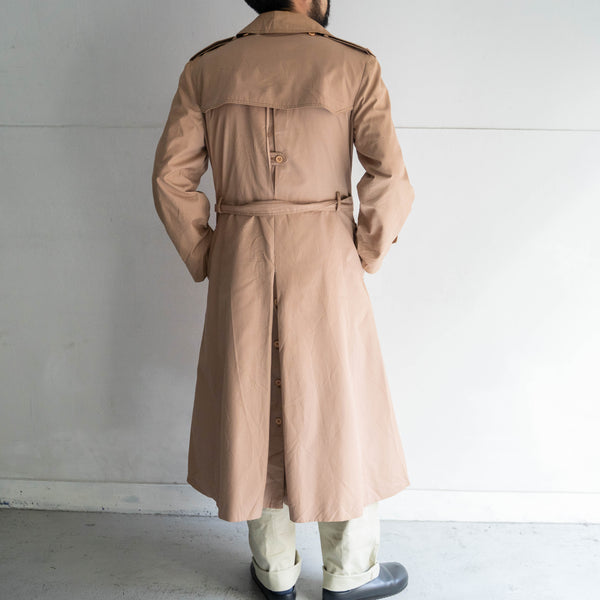 around 1980s Poland pink beige color trench coat -good details-