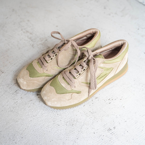 2000s British military training shoes -light brown×green- "mint condition"