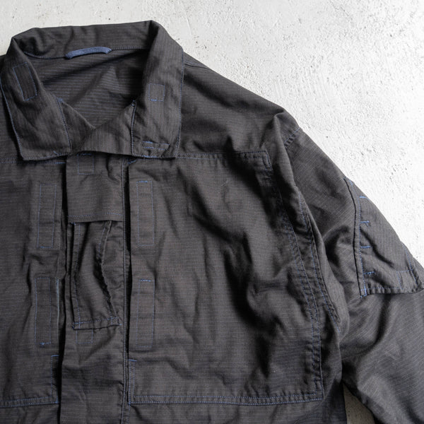 2000s British military combat jacket 'RAF' -black dyed-