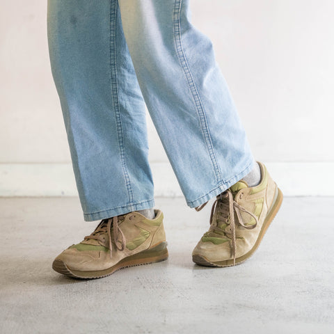 2000s British military training shoes -light brown×green- "mint condition"