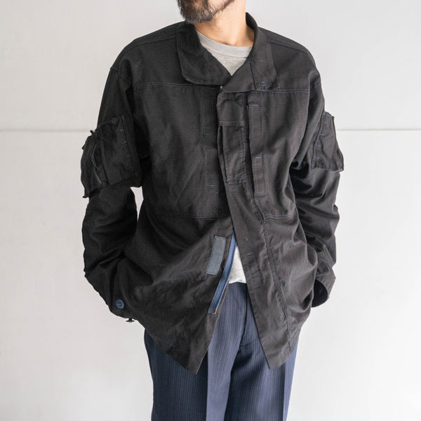 2000s British military combat jacket 'RAF' -black dyed-