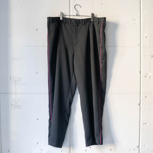 2000s German military black side line ceremony pants 'dead stock'