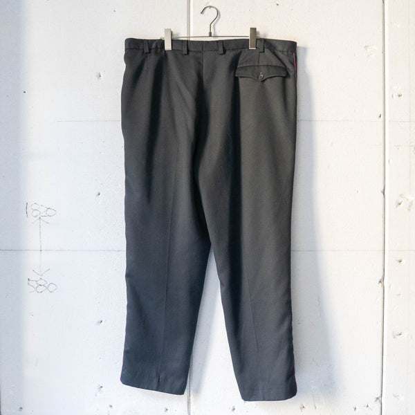 2000s German military black side line ceremony pants 'dead stock'