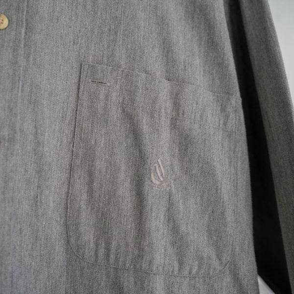 around 1990s 'nautica' gray color melange oversize shirt