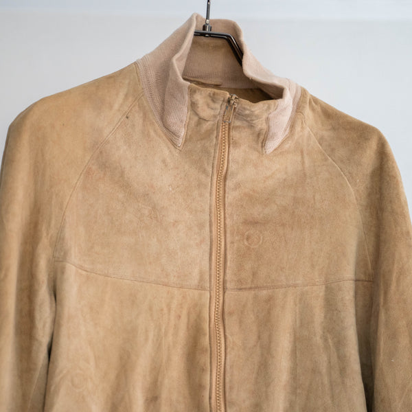 around 1980s beige color raglan sleeve suede valstar jacket