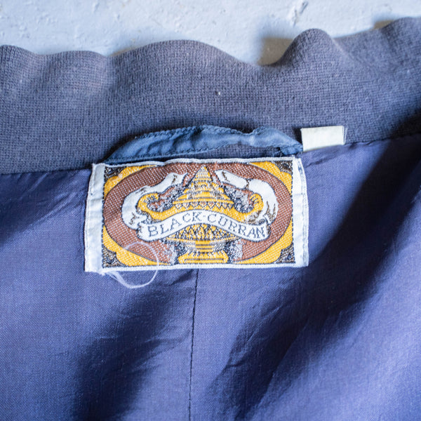 around 1990s  light navy color silk blouson